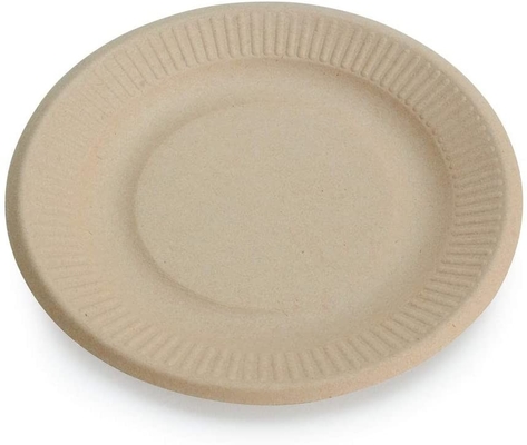 Round Kraft Disposable Cardboard Food Trays BPA Free Recyclable
